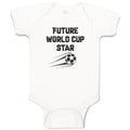 Baby Clothes Future World Cup Star Soccer Sports Soccer Baby Bodysuits Cotton