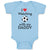 Baby Clothes I Love Watching Soccer with My Daddy Soccer Baby Bodysuits Cotton