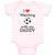 Baby Clothes I Love Watching Soccer with My Daddy Soccer Baby Bodysuits Cotton