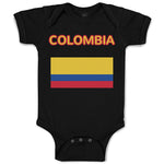 Baby Clothes Love Heart Colombia Soccer Ball Soccer Baby Bodysuits Cotton