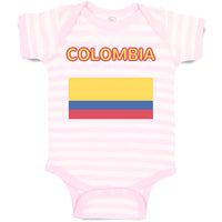 Baby Clothes Love Heart Colombia Soccer Ball Soccer Baby Bodysuits Cotton