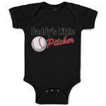 Baby Clothes Daddy's Little Picther Sport Baseball Baby Bodysuits Cotton