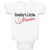 Baby Clothes Daddy's Little Picther Sport Baseball Baby Bodysuits Cotton