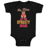 Baby Clothes Im Here Let The Dynasty Begin Toy Teddy Bear with Heart Cotton