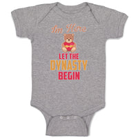 Baby Clothes Im Here Let The Dynasty Begin Toy Teddy Bear with Heart Cotton