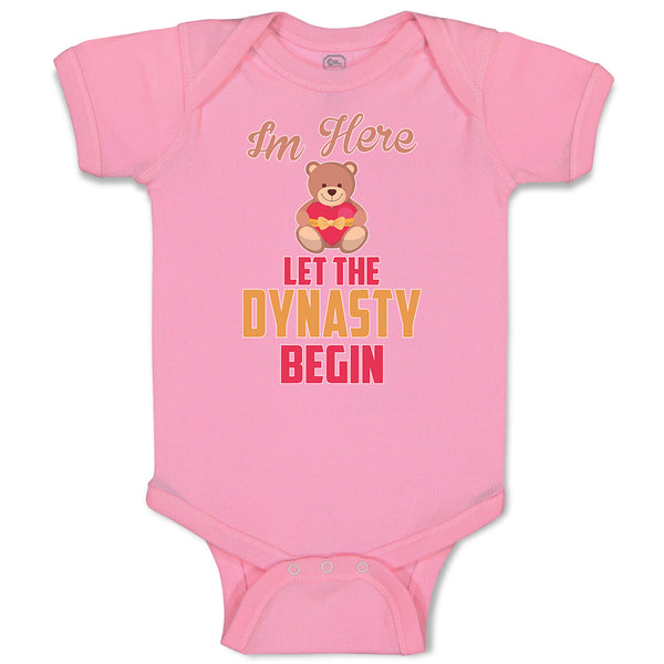 Baby Clothes Im Here Let The Dynasty Begin Toy Teddy Bear with Heart Cotton