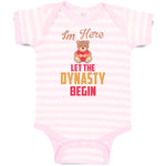 Baby Clothes Im Here Let The Dynasty Begin Toy Teddy Bear with Heart Cotton