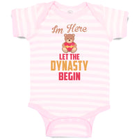 Baby Clothes Im Here Let The Dynasty Begin Toy Teddy Bear with Heart Cotton