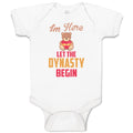 Baby Clothes Im Here Let The Dynasty Begin Toy Teddy Bear with Heart Cotton