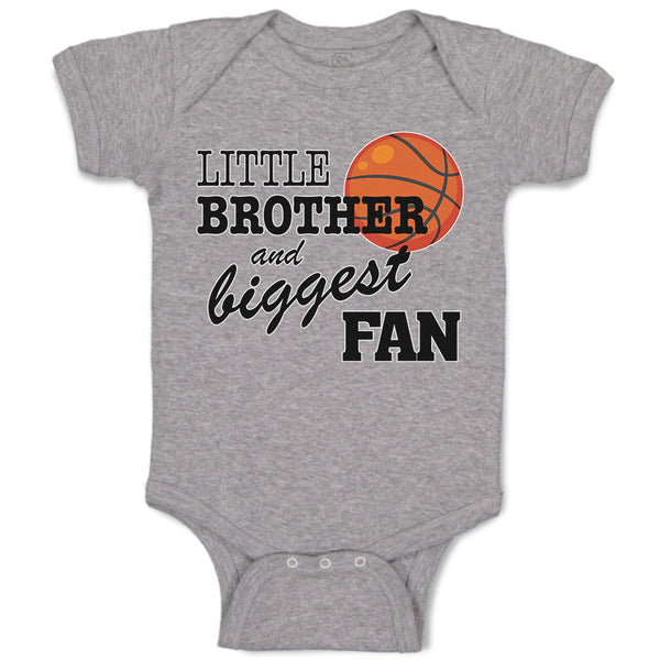 Baby Clothes Little Brother and Biggest Fan Basketball Sports Baby Bodysuits