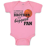 Baby Clothes Little Brother and Biggest Fan Basketball Sports Baby Bodysuits