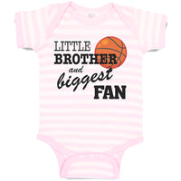 Baby Clothes Little Brother and Biggest Fan Basketball Sports Baby Bodysuits