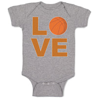 Baby Clothes Love Basketball Ball Sports Baby Bodysuits Boy & Girl Cotton