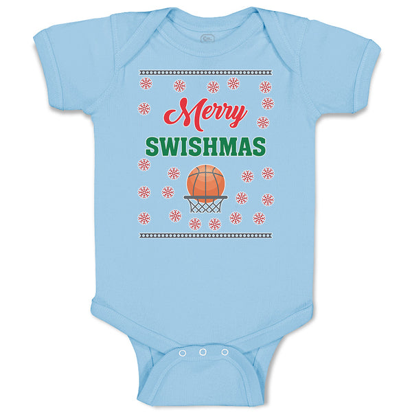 Baby Clothes Merry Swishmas Basketball Sports Baby Bodysuits Boy & Girl Cotton