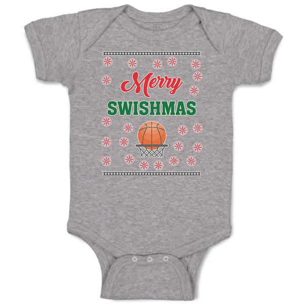 Baby Clothes Merry Swishmas Basketball Sports Baby Bodysuits Boy & Girl Cotton