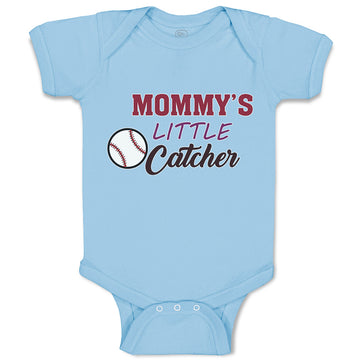 Baby Clothes Mommy's Little Catcher Baseball Sports Baby Bodysuits Cotton