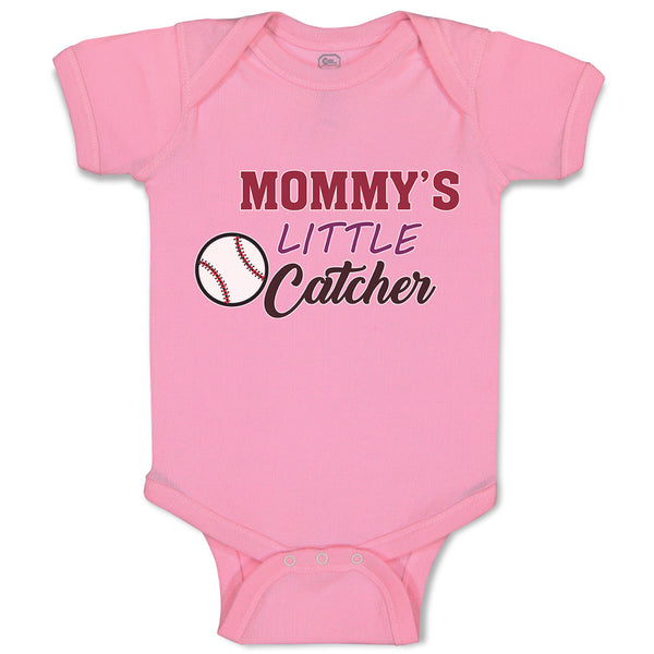 Mommy's Little Catcher Baseball Sports