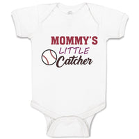 Baby Clothes Mommy's Little Catcher Baseball Sports Baby Bodysuits Cotton