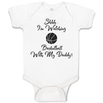 Baby Clothes Shhh I'M Watching Basketball with My Daddy!! Baby Bodysuits Cotton