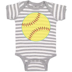 Baby Clothes Baseball Sport Ball Baby Bodysuits Boy & Girl Cotton