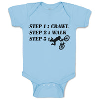 Step 1: Crawl Step 2: Walk Step 3: Cycling Sports