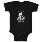 Baby Clothes This Is My Shirt Sport Cycling Silhouette Baby Bodysuits Cotton