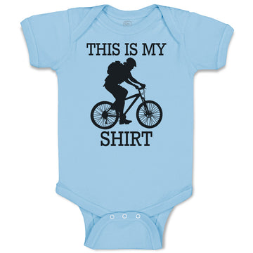 Baby Clothes This Is My Shirt Sport Cycling Silhouette Baby Bodysuits Cotton