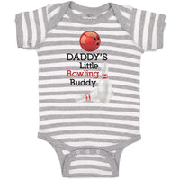 Baby Clothes Daddy's Little Bowling Buddy Sport Tenpins Bowling and Ball Cotton