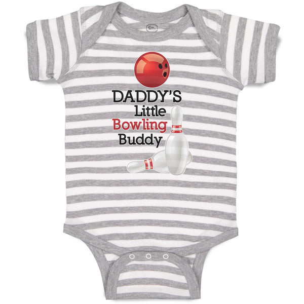 Baby Clothes Daddy's Little Bowling Buddy Sport Tenpins Bowling and Ball Cotton