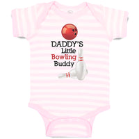 Baby Clothes Daddy's Little Bowling Buddy Sport Tenpins Bowling and Ball Cotton