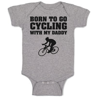 Baby Clothes Born to Go Cycling with My Daddy Sports Baby Bodysuits Cotton