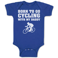 Baby Clothes Born to Go Cycling with My Daddy Sports Baby Bodysuits Cotton