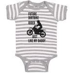 Baby Clothes Future Dirtbike Rider Just like My Daddy Bike Riding Sport Cotton