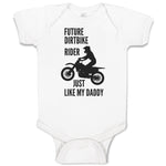 Baby Clothes Future Dirtbike Rider Just like My Daddy Bike Riding Sport Cotton