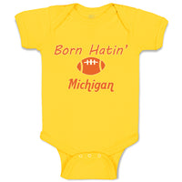 Born Hatin' Michigan Sports Rugby Ball