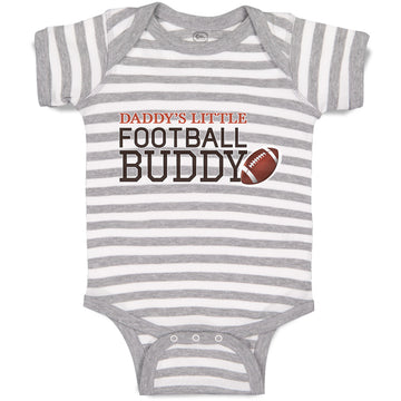 Baby Clothes Daddy's Little Football Buddy Sport Rugby Ball Baby Bodysuits