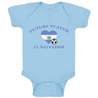 Baby Clothes Future Player El Salvador Heart Flag Sports Football Ball Cotton