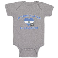 Baby Clothes Future Player El Salvador Heart Flag Sports Football Ball Cotton