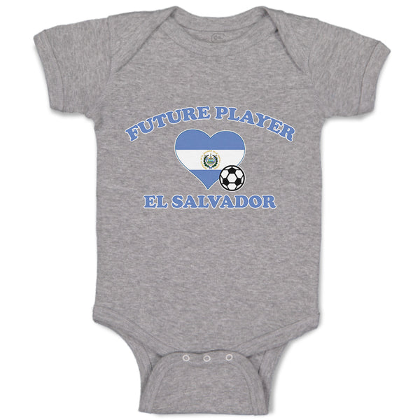 Baby Clothes Future Player El Salvador Heart Flag Sports Football Ball Cotton