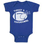 Turkey & Touchdowns Sport Rugby Ball with Chicken Silhouette