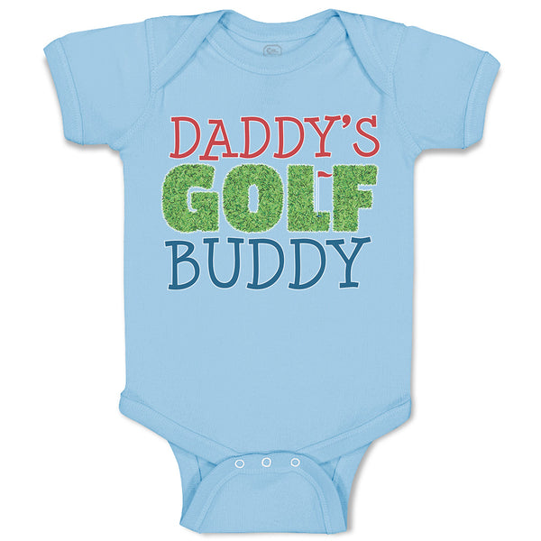 Baby Clothes Daddy's Golf Buddy with Grass Sports Flag Baby Bodysuits Cotton