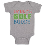 Baby Clothes Daddy's Golf Buddy with Grass Sports Flag Baby Bodysuits Cotton