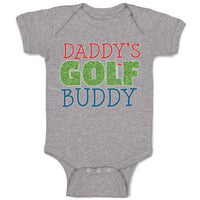 Baby Clothes Daddy's Golf Buddy with Grass Sports Flag Baby Bodysuits Cotton