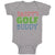 Baby Clothes Daddy's Golf Buddy with Grass Sports Flag Baby Bodysuits Cotton