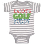 Baby Clothes Daddy's Golf Buddy with Grass Sports Flag Baby Bodysuits Cotton