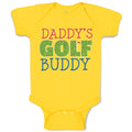 Baby Clothes Daddy's Golf Buddy with Grass Sports Flag Baby Bodysuits Cotton