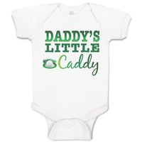 Baby Clothes Daddy's Little Caddy Sport Golf and Ball on Green Grass Cotton