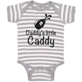 Baby Clothes Daddy's Little Caddy Sport Gulf Club in Bag Baby Bodysuits Cotton
