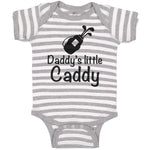 Baby Clothes Daddy's Little Caddy Sport Gulf Club in Bag Baby Bodysuits Cotton