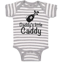 Baby Clothes Daddy's Little Caddy Sport Gulf Club in Bag Baby Bodysuits Cotton